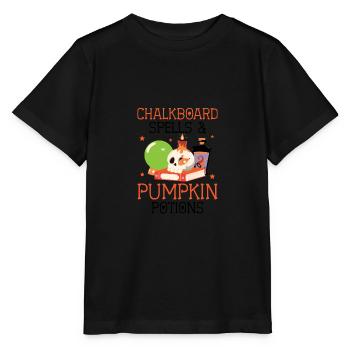 Table Magic & Pumpkin Potions Halloween - Stanley/Stella MINI CREATOR Kids’ T-Shirt - black - Front - Mikhail (115cm)