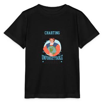 Ungesehene Länder kartografieren Unvergessliche Re - Stanley/Stella Kinder T-Shirt MINI CREATOR  - Schwarz - Vorne - Mikhail (115cm)
