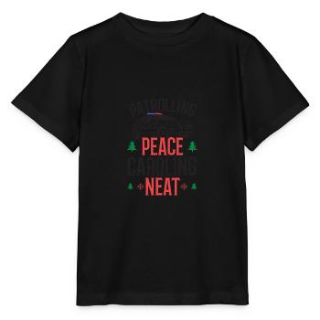 Patrouille Paix Chant Police Noël Soigné - T-shirt bio MINI CREATOR Stanley/Stella Enfant - noir - Devant - Mikhail (115cm)