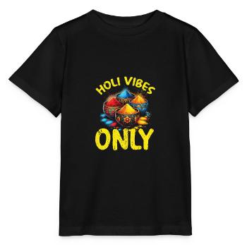 Happy Holi Grüße Hinduismus Indisches Fest - Stanley/Stella Kinder T-Shirt MINI CREATOR  - Schwarz - Vorne - Mikhail (115cm)
