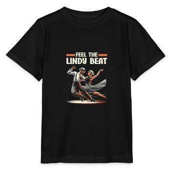 Lindy Hop Dancer Swinging Dancing Swing Dance - Stanley/Stella MINI CREATOR Kids’ T-Shirt - black - Front - Mikhail (115cm)