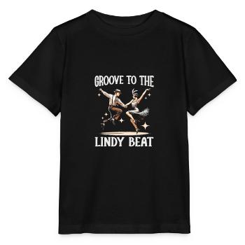 Lindy Hop Dancer Swinging Dancing Swing Dance - Stanley/Stella MINI CREATOR Kids’ T-Shirt - black - Front - Mikhail (115cm)