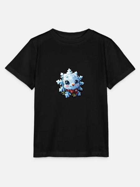 Schneeflocke für Kinder - Stanley/Stella Kinder T-Shirt MINI CREATOR  - Schwarz