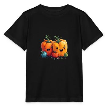Paprika family comic style - Stanley/Stella MINI CREATOR Kids’ T-Shirt - black - Front - Mikhail (115cm)