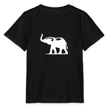 Enfants éléphant bébé portrait - T-shirt bio MINI CREATOR Stanley/Stella Enfant - noir - Devant - Mikhail (115cm)