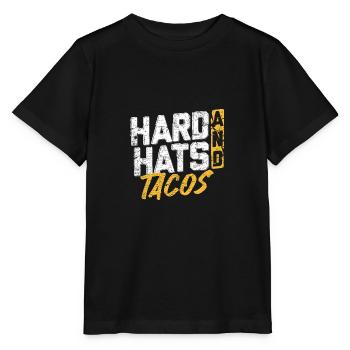 Schutzhelme Und Tacos Bauliebhaber - Stanley/Stella Kinder T-Shirt MINI CREATOR  - Schwarz - Vorne - Mikhail (115cm)
