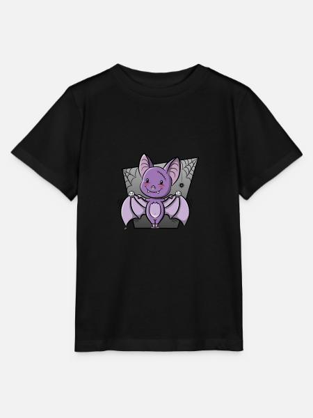 Fledermaus Halloween 2 - Stanley/Stella Kinder T-Shirt MINI CREATOR  - Schwarz