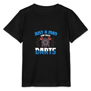 Just a man who loves billiards pool snooker liebh - Stanley/Stella MINI CREATOR Kids’ T-Shirt - black - Front - Mikhail (115cm)