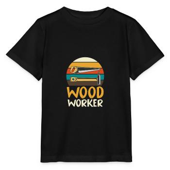Lustige Schreiner Handwerker Werkzeug Spaß Liebhab - Stanley/Stella Kinder T-Shirt MINI CREATOR  - Schwarz - Vorne - Mikhail (115cm)