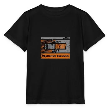 Je suis en situation avec les séances de méditation - T-shirt bio MINI CREATOR Stanley/Stella Enfant - noir - Devant - Mikhail (115cm)