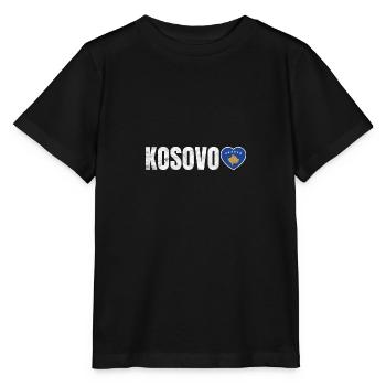 Kosovo - T-shirt bio MINI CREATOR Stanley/Stella Enfant - noir - Devant - Mikhail (115cm)