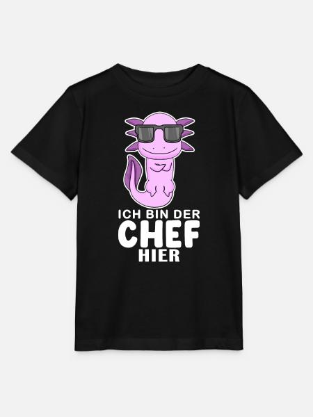 Cool Axolotl Chef - Stanley/Stella Kinder T-Shirt MINI CREATOR  - Schwarz