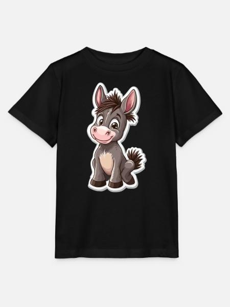 Esel - Stanley/Stella Kinder T-Shirt MINI CREATOR - Schwarz