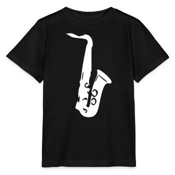 Saxophone Music Gift Musician - Stanley/Stella MINI CREATOR Kids’ T-Shirt - black - Front - Mikhail (115cm)