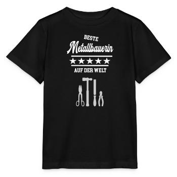Beste Metallbauerin Danke Schlosserin Metallbau - Stanley/Stella Kinder T-Shirt MINI CREATOR  - Schwarz - Vorne - Mikhail (115cm)