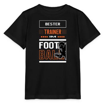 Bester Football Trainer Footballtrainer Training - Stanley/Stella Kinder T-Shirt MINI CREATOR  - Schwarz - Vorne - Mikhail (115cm)