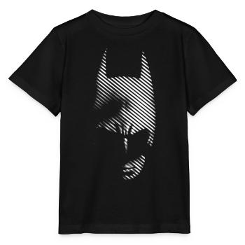 Batman Black & White Stripe - Stanley/Stella MINI CREATOR Kids’ T-Shirt - black - Front - Mikhail (115cm)