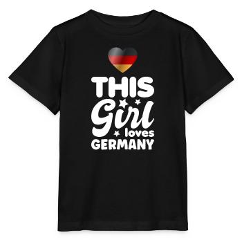 Allemagne Drapeau allemand Drapeau allemand Utilisé Regarder à la maison - T-shirt bio MINI CREATOR Stanley/Stella Enfant - noir - Devant - Mikhail (115cm)