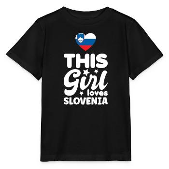 Slovenia Flag Balkan Slovenian Flag Vintage - Stanley/Stella MINI CREATOR Kids’ T-Shirt - black - Front - Mikhail (115cm)