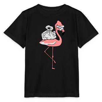 christmas winter gifts sack nicholas santa c - Stanley/Stella MINI CREATOR Kids’ T-Shirt - black - Front - Mikhail (115cm)