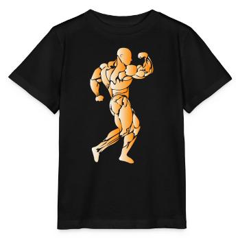 Musculation - T-shirt bio MINI CREATOR Stanley/Stella Enfant - noir - Devant - Mikhail (115cm)