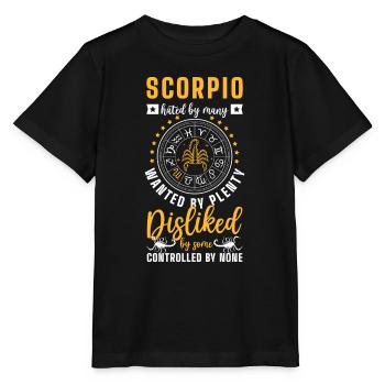 Signe du zodiaque Élément étoile du zodiaque - T-shirt bio MINI CREATOR Stanley/Stella Enfant - noir - Devant - Mikhail (115cm)