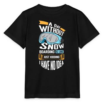Snowboarder Urlaub Snow Winterurlaub - Stanley/Stella Kinder T-Shirt MINI CREATOR  - Schwarz - Vorne - Mikhail (115cm)