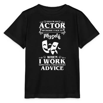 Schauspielerin Theaterfan Komödie Nerd - Stanley/Stella Kinder T-Shirt MINI CREATOR  - Schwarz - Vorne - Mikhail (115cm)