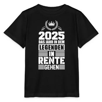 Légendes de la prévoyance 2025 - T-shirt bio MINI CREATOR Stanley/Stella Enfant - noir - Devant - Mikhail (115cm)