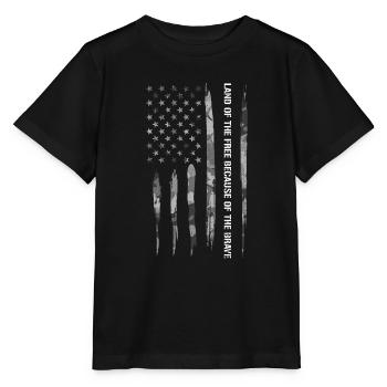 Terre De La Liberté À Cause De La... - T-shirt bio MINI CREATOR Stanley/Stella Enfant - noir - Devant - Mikhail (115cm)