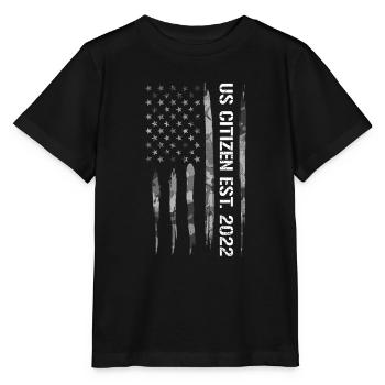 Citoyen américain est. 2022 - T-shirt bio MINI CREATOR Stanley/Stella Enfant - noir - Devant - Mikhail (115cm)