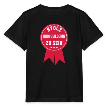 Bodybuilder Bodybuilding Kräftig Muskulös Fitness - Stanley/Stella Kinder T-Shirt MINI CREATOR  - Schwarz - Vorne - Mikhail (115cm)