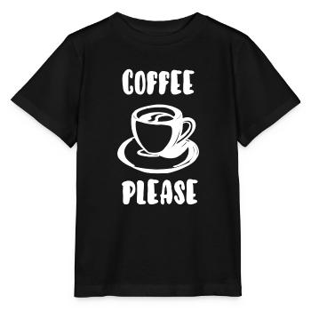 Kaffee bitte - Stanley/Stella Kinder T-Shirt MINI CREATOR  - Schwarz - Vorne - Mikhail (115cm)