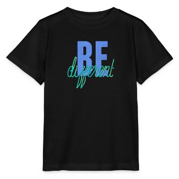 Be different- Sei anders! - Stanley/Stella Kinder T-Shirt MINI CREATOR  - Schwarz - Vorne - Mikhail (115cm)