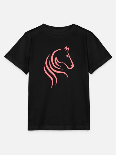 Paard - Stanley/Stella Kinder-T-shirt MINI CREATOR  - zwart