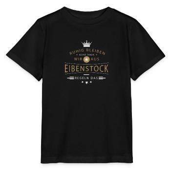 Eibenstock Stadt - Stanley/Stella Kinder T-Shirt MINI CREATOR  - Schwarz - Vorne - Mikhail (115cm)