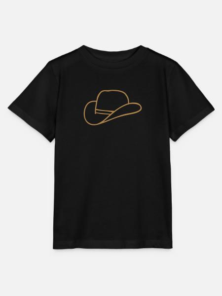 Cowboyhut - Stanley/Stella Kinder T-Shirt MINI CREATOR  - Schwarz
