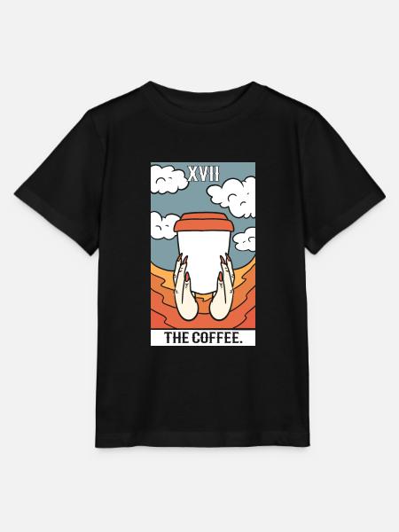 The Coffee Barista - Stanley/Stella Kinder T-Shirt MINI CREATOR - Schwarz