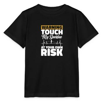 Indoor Slacklining Accessories Slackliner Swing - Stanley/Stella MINI CREATOR Kids’ T-Shirt - black - Front - Mikhail (115cm)