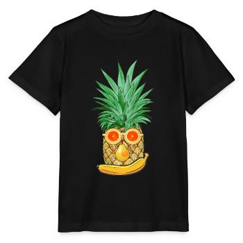 Sommer Früchte - Stanley/Stella Kinder T-Shirt MINI CREATOR  - Schwarz - Vorne - Mikhail (115cm)