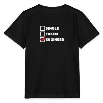 Single Taken Engineer - Stanley/Stella Kinder T-Shirt MINI CREATOR  - Schwarz - Vorne - Mikhail (115cm)