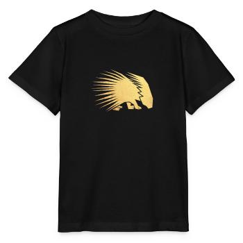 or porcupine - T-shirt bio MINI CREATOR Stanley/Stella Enfant - noir - Devant - Mikhail (115cm)