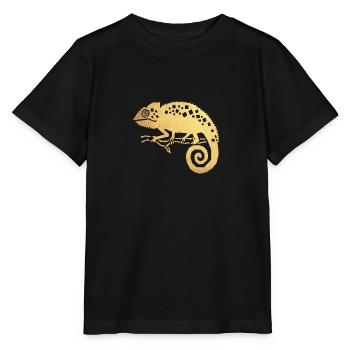 Caméléon d'or - T-shirt bio MINI CREATOR Stanley/Stella Enfant - noir - Devant - Mikhail (115cm)