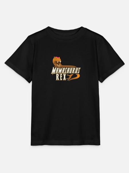 Mamasaurus Rex Mother's Day Mum Gift - Stanley/Stella T-shirt MINI CREATOR til børn - sort