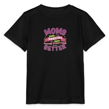 Mom Mother Mother's Day saying gift - Stanley/Stella MINI CREATOR Kids’ T-Shirt - black - Front - Mikhail (115cm)