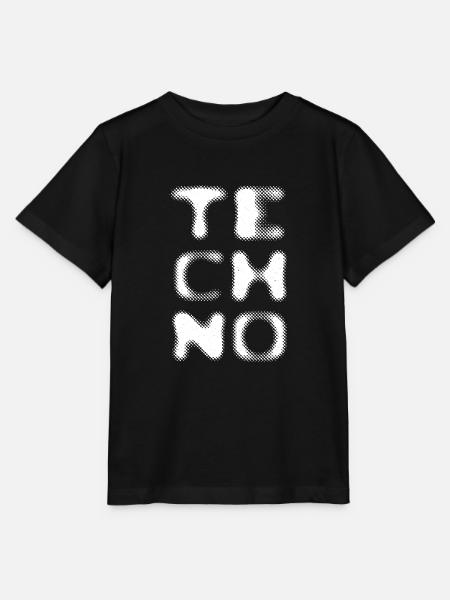 Techno Unscharf - Stanley/Stella Kinder T-Shirt MINI CREATOR  - Schwarz