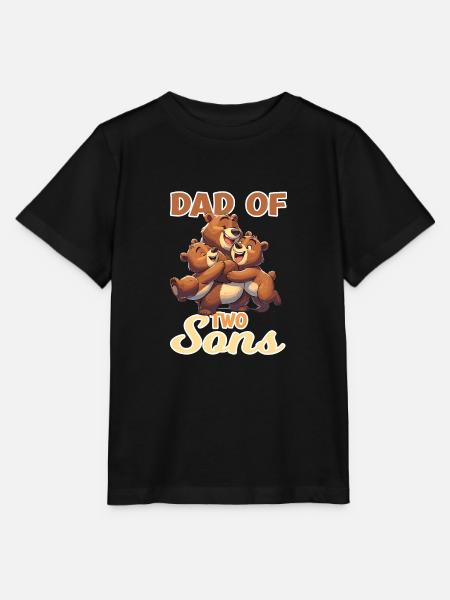Starker Bär mit Baby Bär für einen Bären - Stanley/Stella Kinder T-Shirt MINI CREATOR  - Schwarz