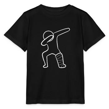 Gebrochenes Bein - Stanley/Stella Kinder T-Shirt MINI CREATOR  - Schwarz - Vorne - Mikhail (115cm)