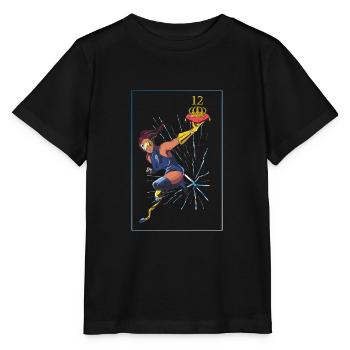 Gamer 12 Years Gaming 12th Birthday Ego Shooter - Stanley/Stella MINI CREATOR Kids’ T-Shirt - black - Front - Mikhail (115cm)