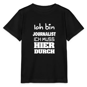 Journalist as a profession - Stanley/Stella MINI CREATOR Kids’ T-Shirt - black - Front - Mikhail (115cm)